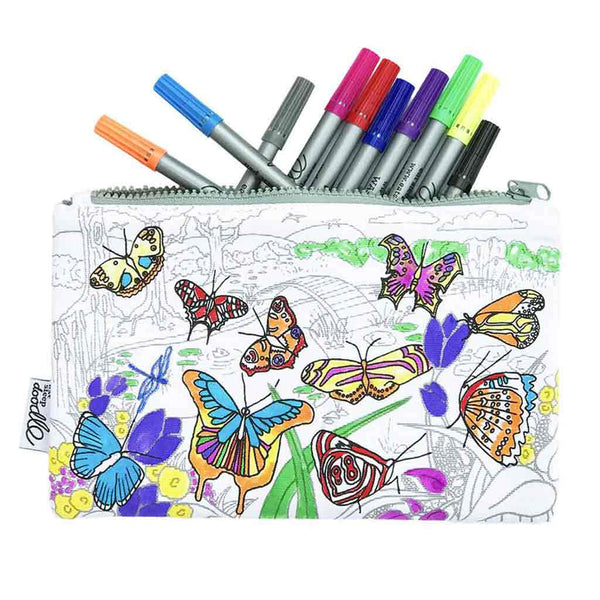 Designer Pencil Case Birds Coloring Gift 