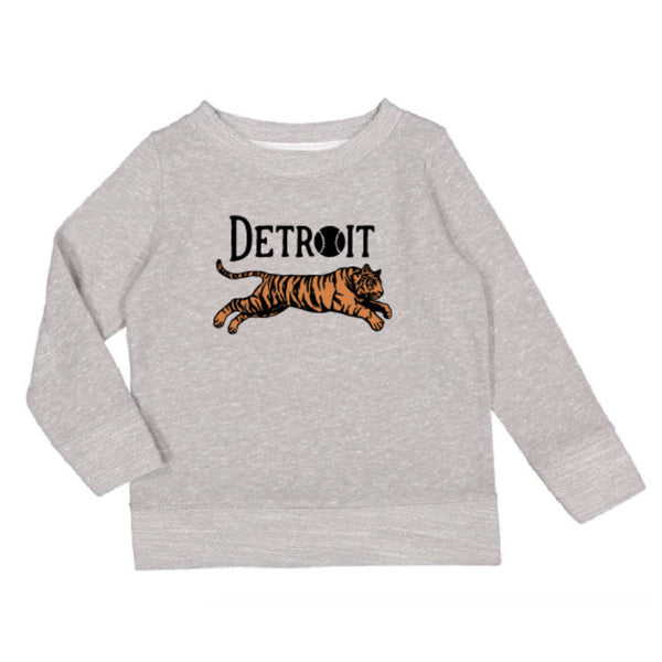 Detroit Tigers Gray Dog Hoodie