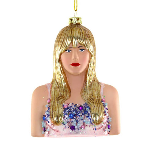 Taylor Swift Glass Ornament