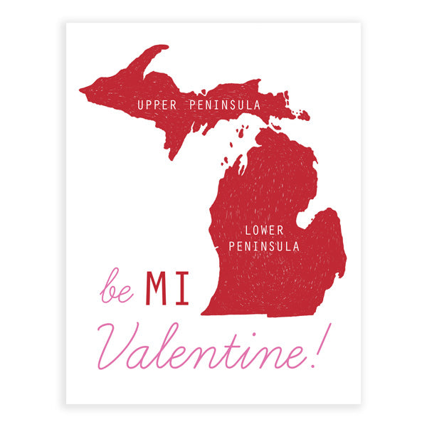 Be MI Valentine Letterpress Card Box Set Of 6