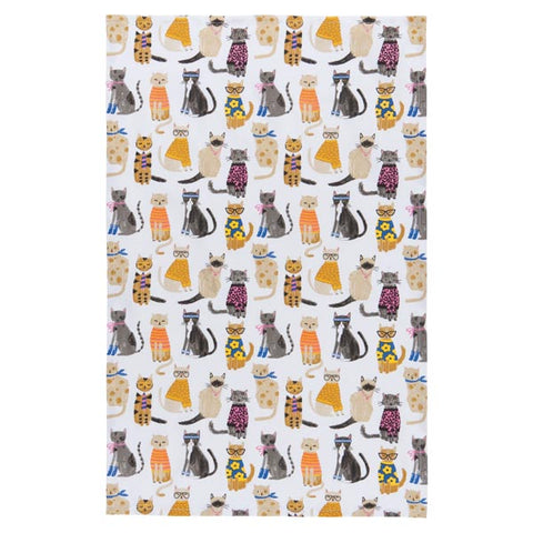 Feline Fine Dish Towel