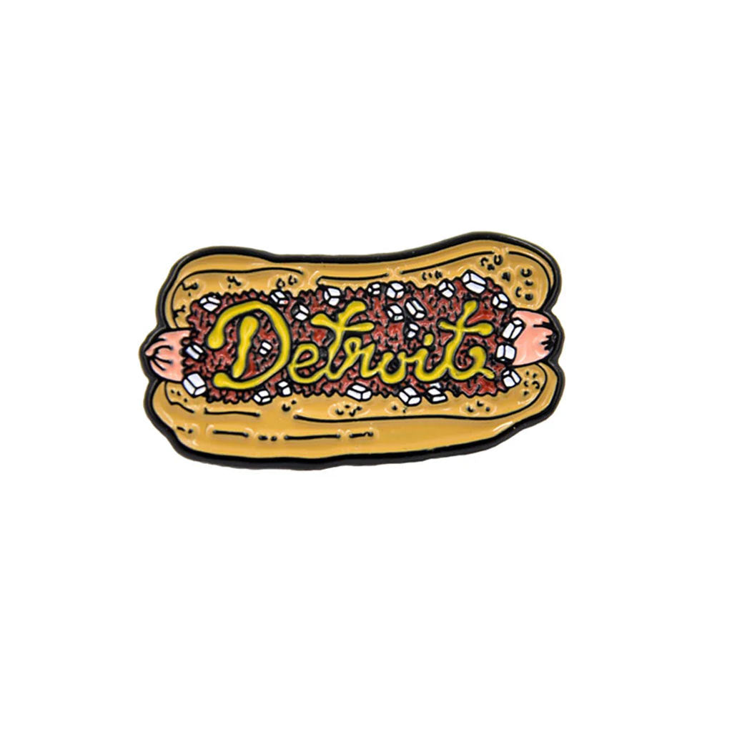 Detroit Coney Dog Enamel Pin