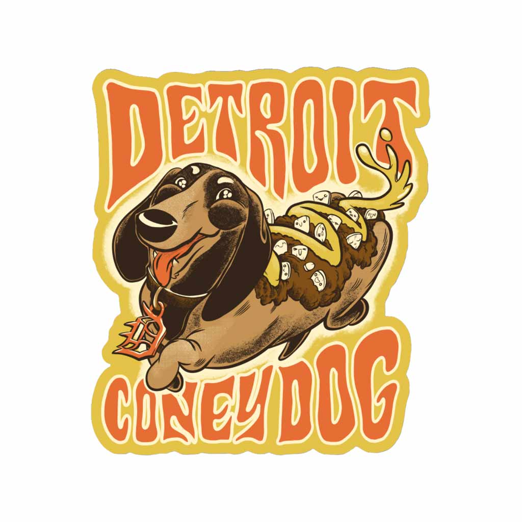 Coney Doggy Vinyl Sticker