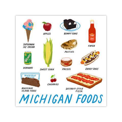 Michigan Foods Vinyl Sticker