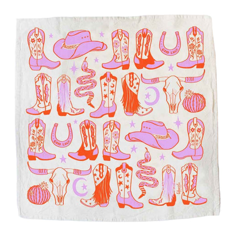 Howdy Cowgirl Tea Towel