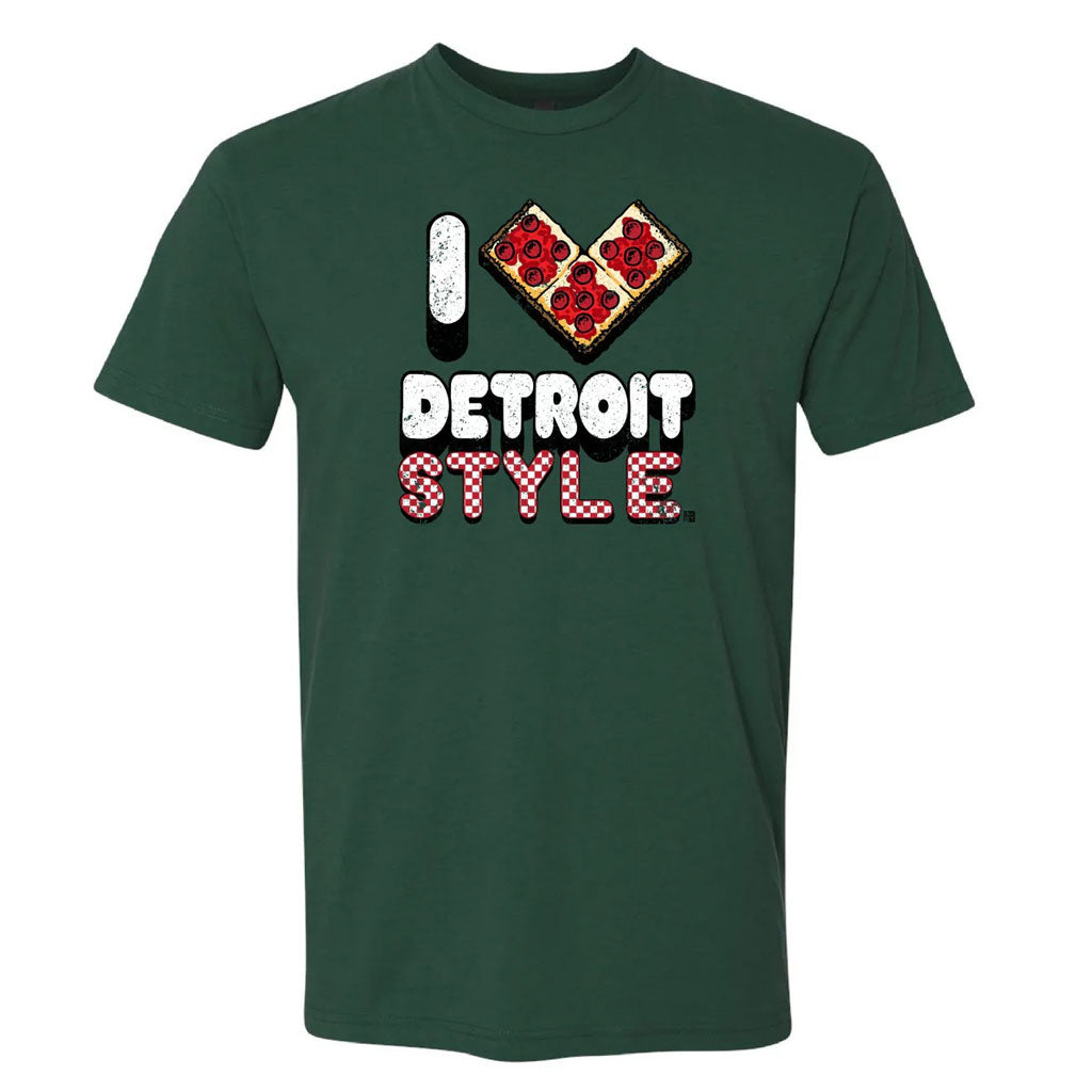 I Love Detroit Style Pizza T-Shirt