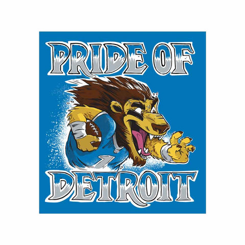 Pride of Detroit Lions Vinyl Sticker