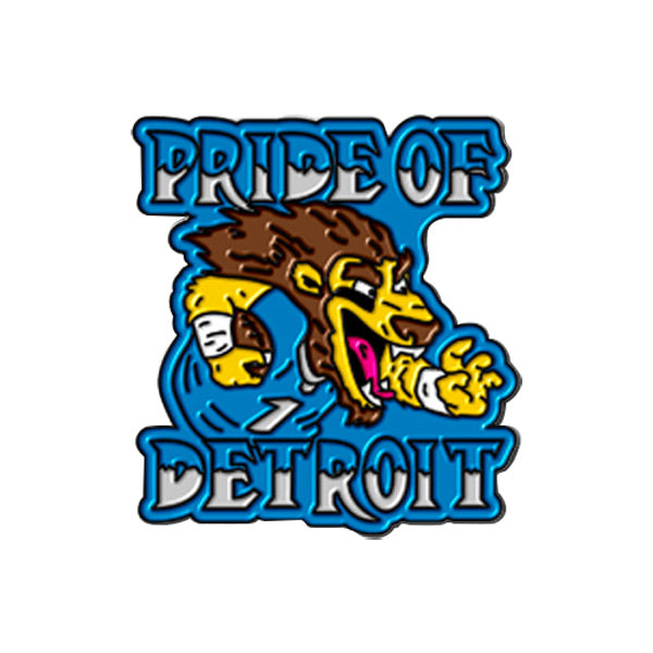 Pride of Detroit Lions Enamel Pin