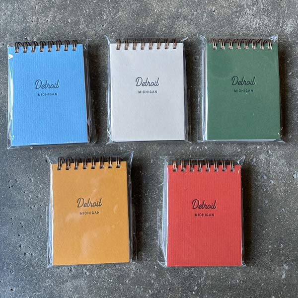 Detroit Straight Script Mini Jotter