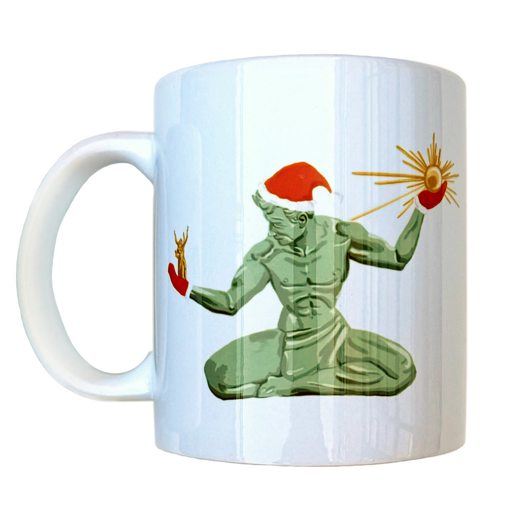 Get in the Christmas Spirit of Detroit Mug