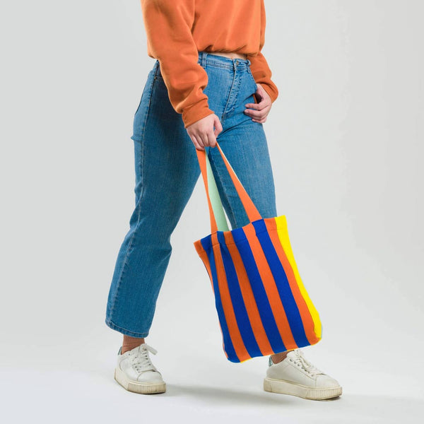 Super Stripe Knit Tote