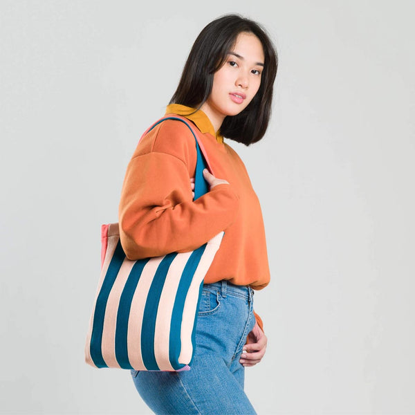 Super Stripe Knit Tote