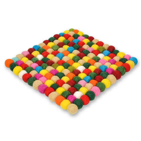 Square Pom-Pom Trivets