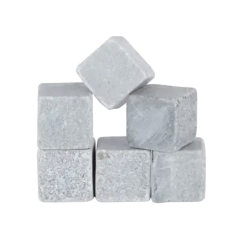 Glacier Rocks Set of 6 Soapstone Cubes