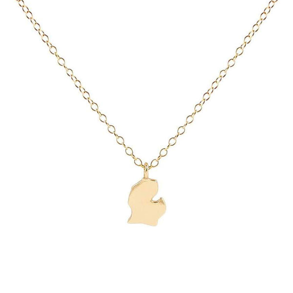 Michigan Solid Charm Necklace