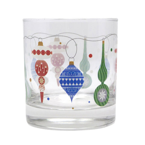 Deck the Halls Rocks Glass